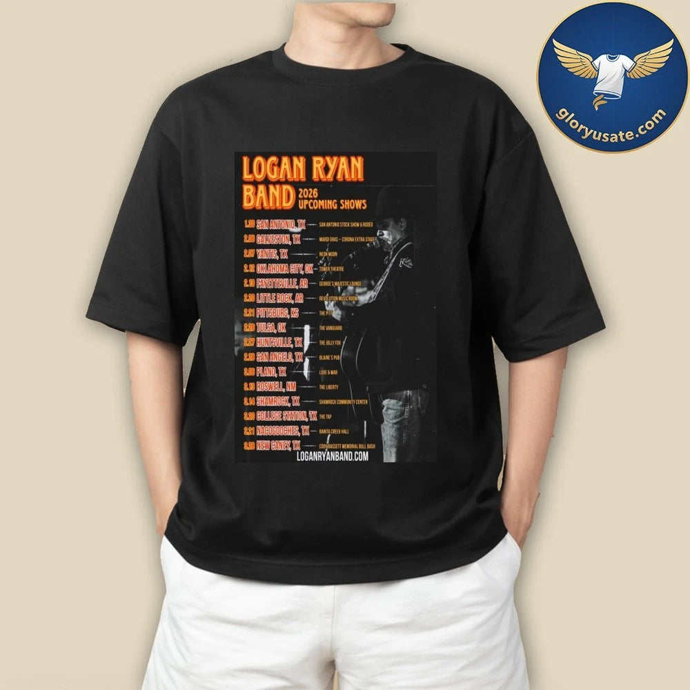 Logan Ryan Band 2026 Upcoming Shows Poster Dates Shirt