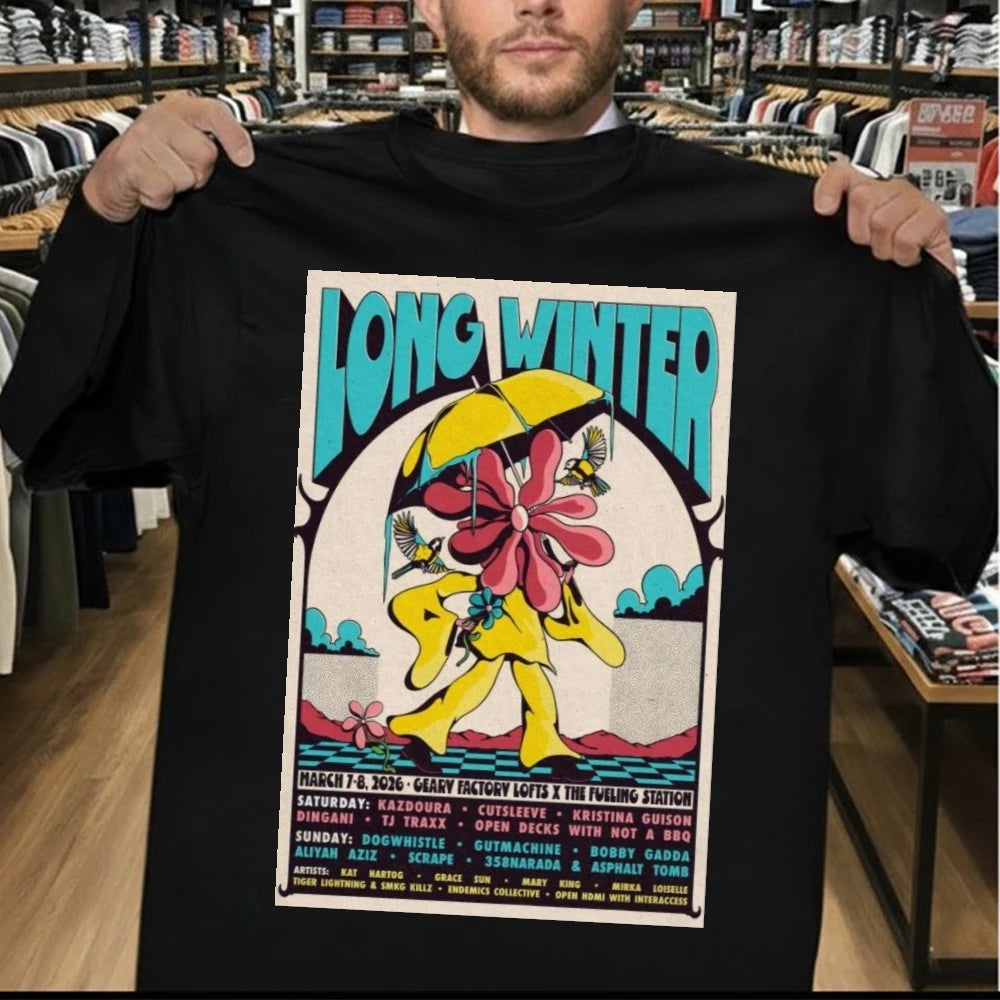 Long Winter March 7-8,2026 Poster Geary Ave. Toronto, ON Shirt