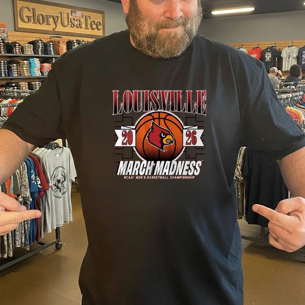 Louisville Cardinals MBB 2026 March Madness NCAA Men’s Basketball Championship Shirt