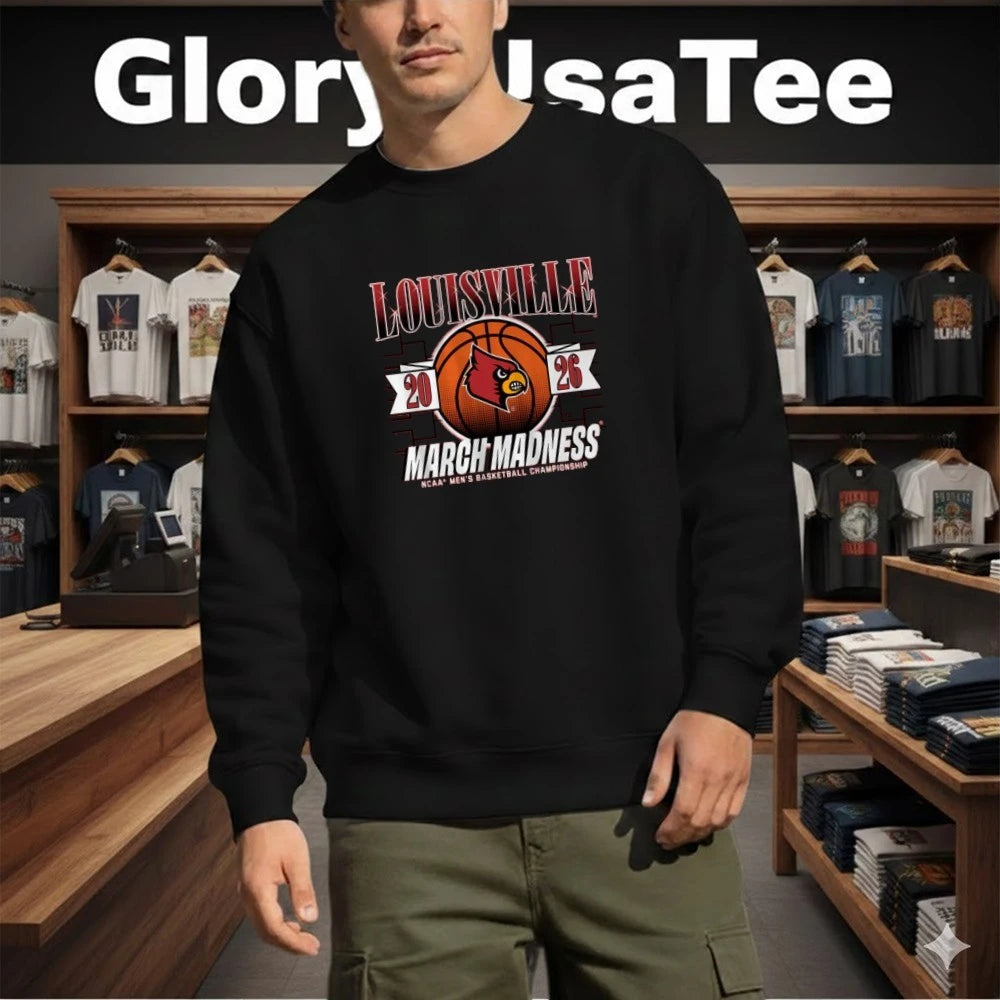 Louisville Cardinals MBB 2026 March Madness NCAA Men’s Basketball Championship Shirt