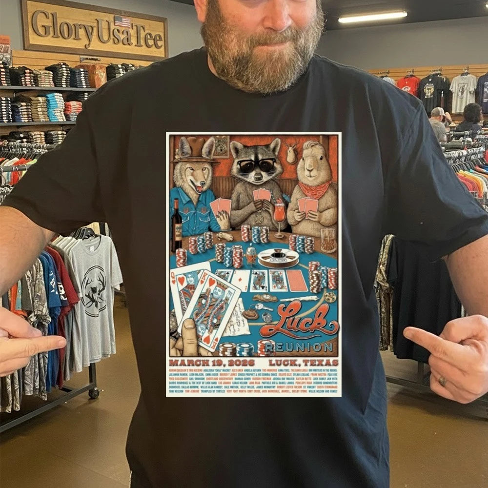 Luck Reunion March 19 2026 Luck, Texas Concert Poster Shirt