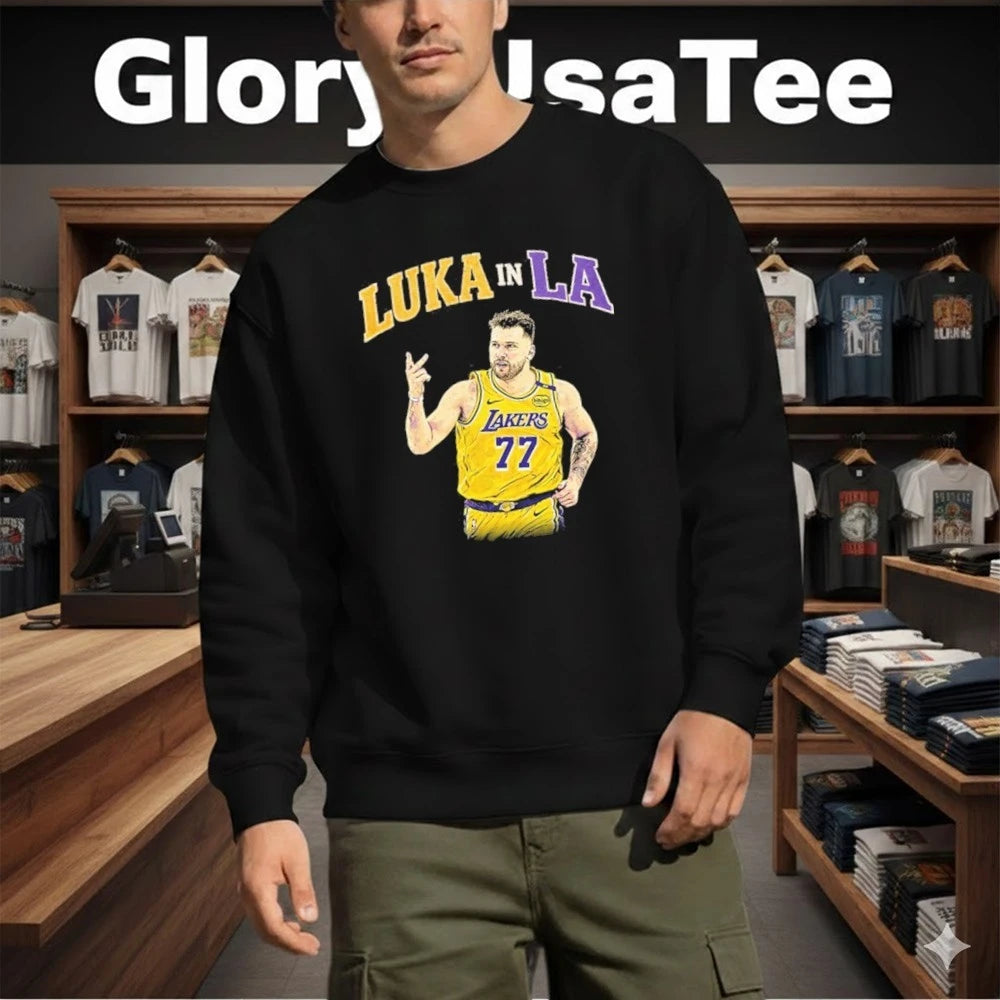 Luka Doncic 77 Los Angeles Lakers Luka In LA Graphic Shirt