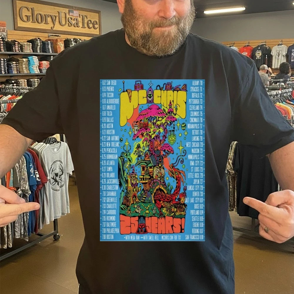 MC Chris Celebrates 25 Years National Tour Poster Shirt