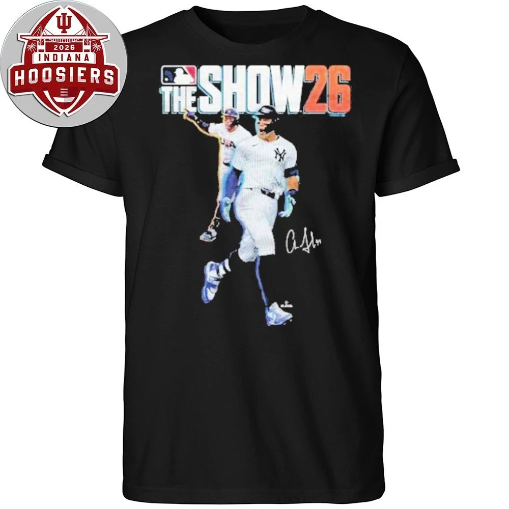 MLB The Show 26 Cover Aaron Judge Signature Logo Shirt