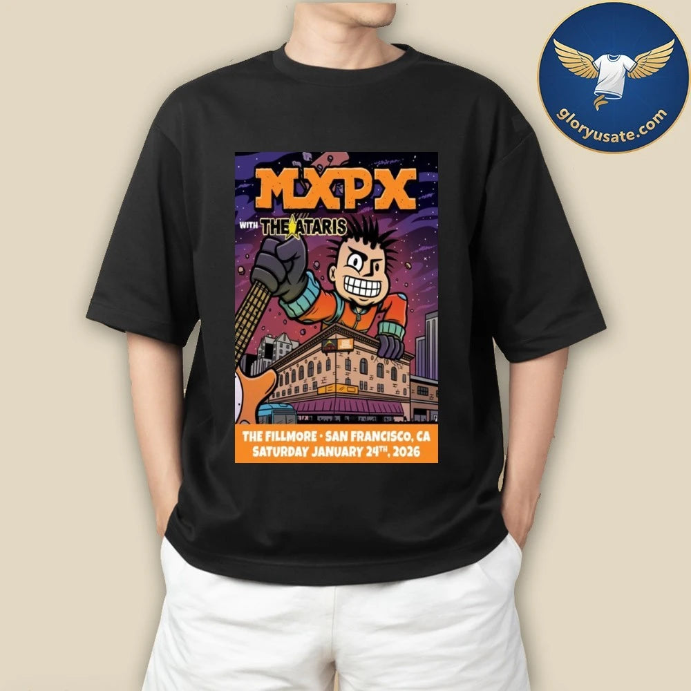 MXPX January 24 2026 San Francisco, CA Poster Shirt