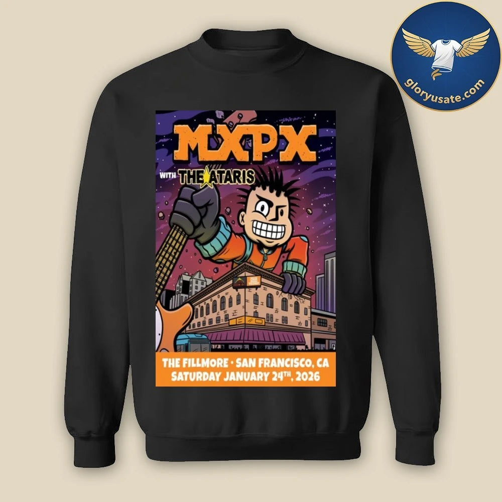 MXPX January 24 2026 San Francisco, CA Poster Shirt
