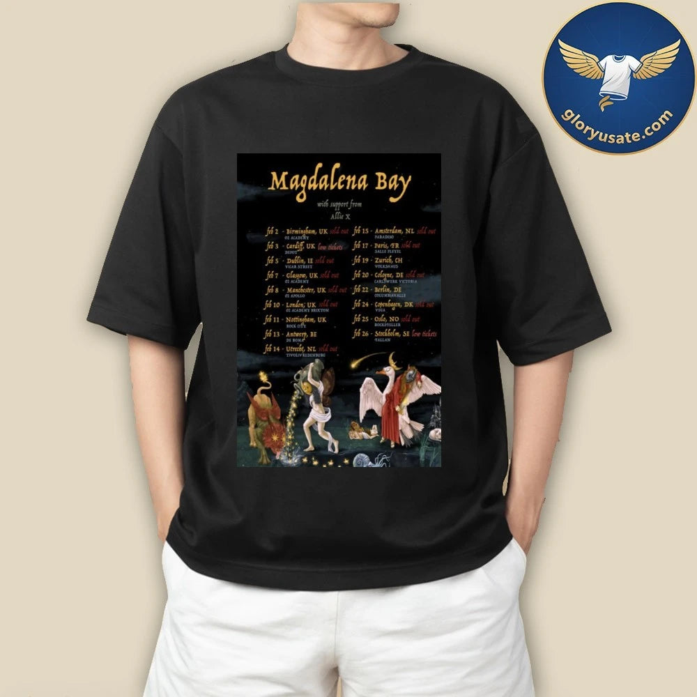 Magdalena Bay &amp; Allie X Tour 2026 Poster Shirt