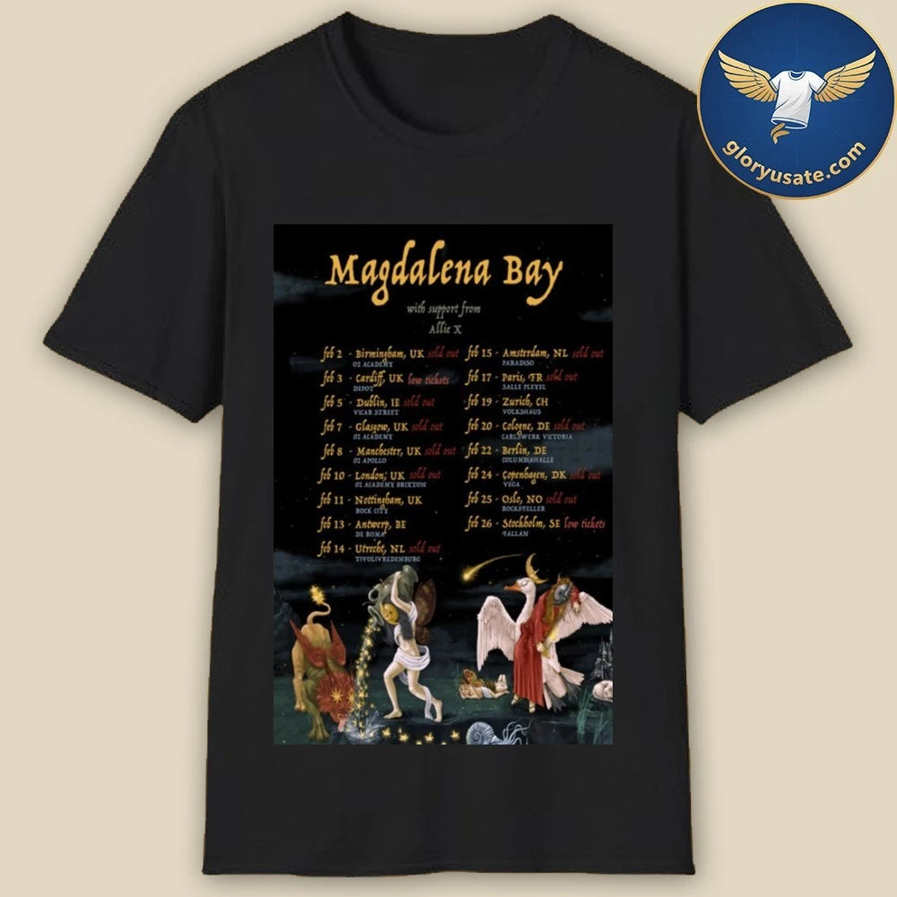 Magdalena Bay &amp; Allie X Tour 2026 Poster Shirt