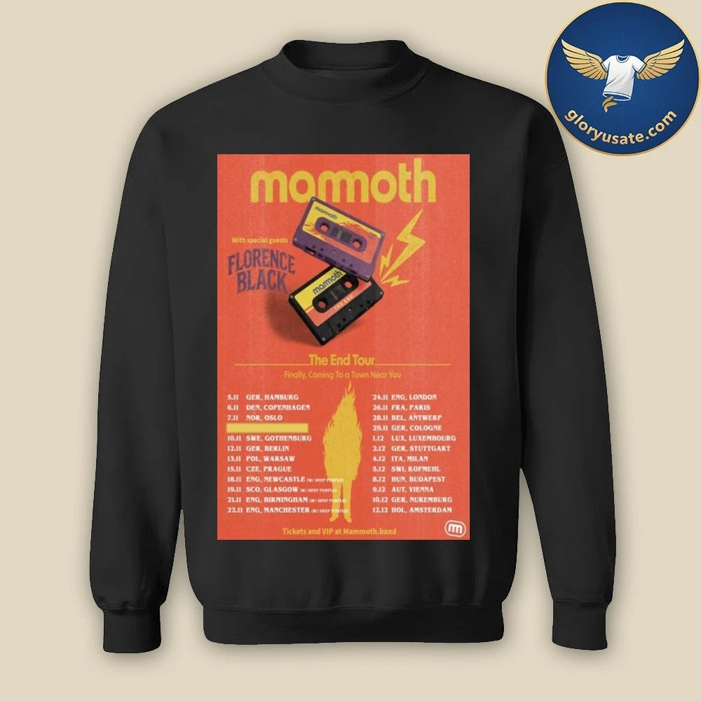 Mammoth The End Tour Europe 2026 Poster Shirt