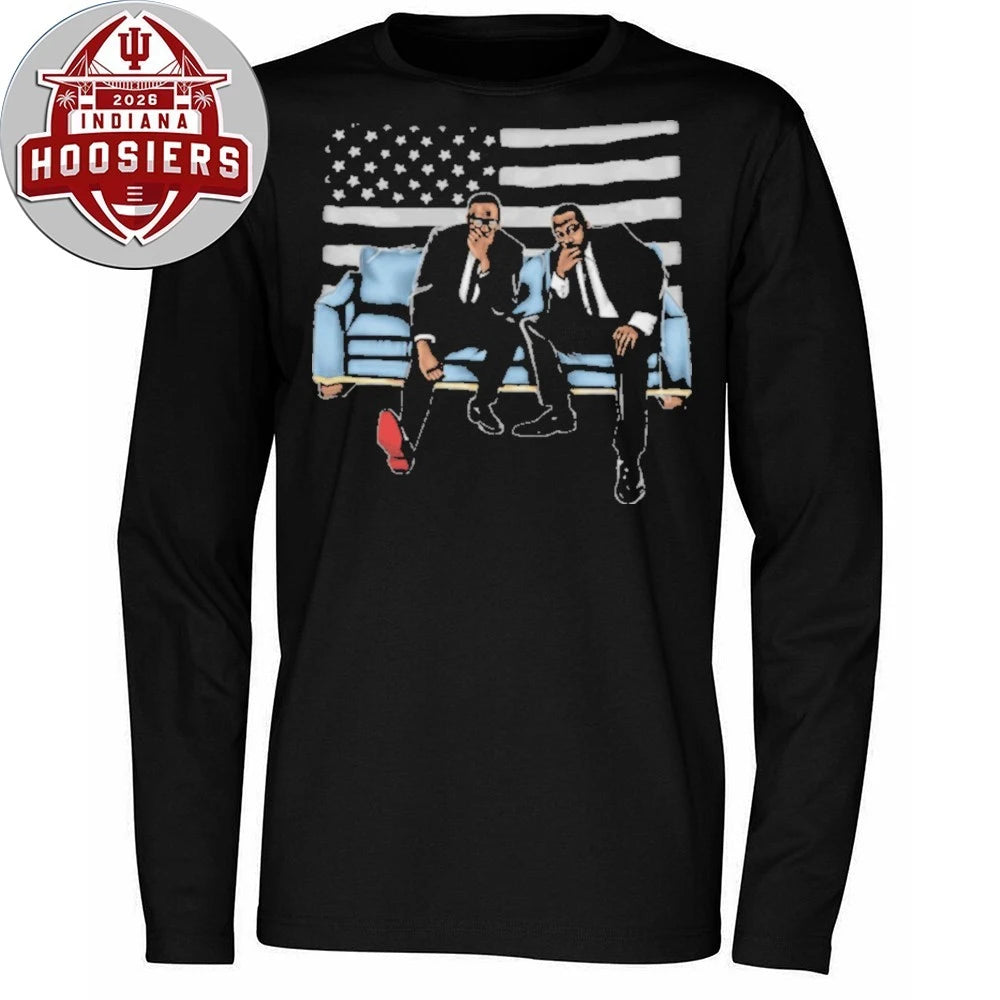 Martin Luther King Malcolm X American Flag Sofa Art Civil Rights Leaders Shirt