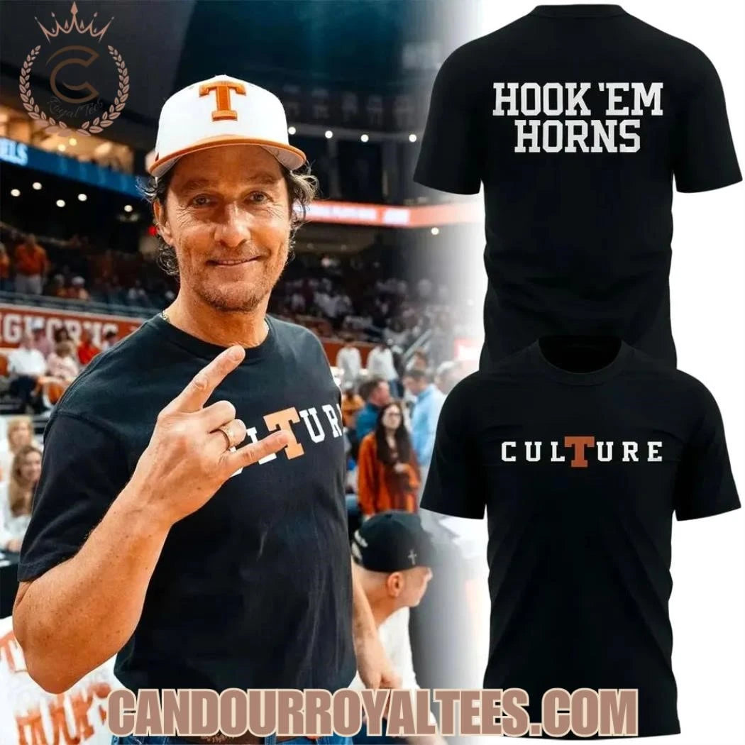 McConaughey Texas Longhorns Culture Hook Em Horns Shirt