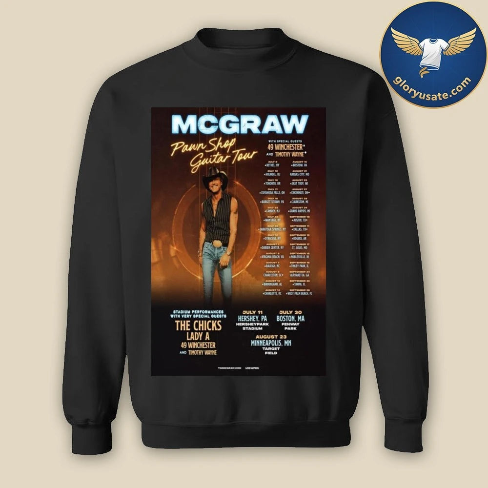 McGraw Pawn Shop Guitar Tour 2026 Poster Shirt