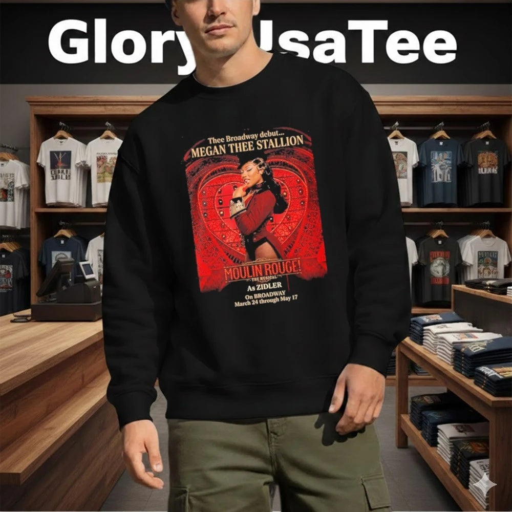 Megan Thee Stallion Thee Broadway Debut As Zidler In Moulin Rouge The Musical On Broadway March 24 2026 Shirt