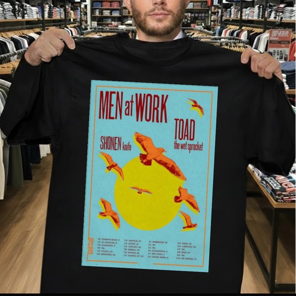 Men At Work Summer Tour 2026 Poster Shirt
