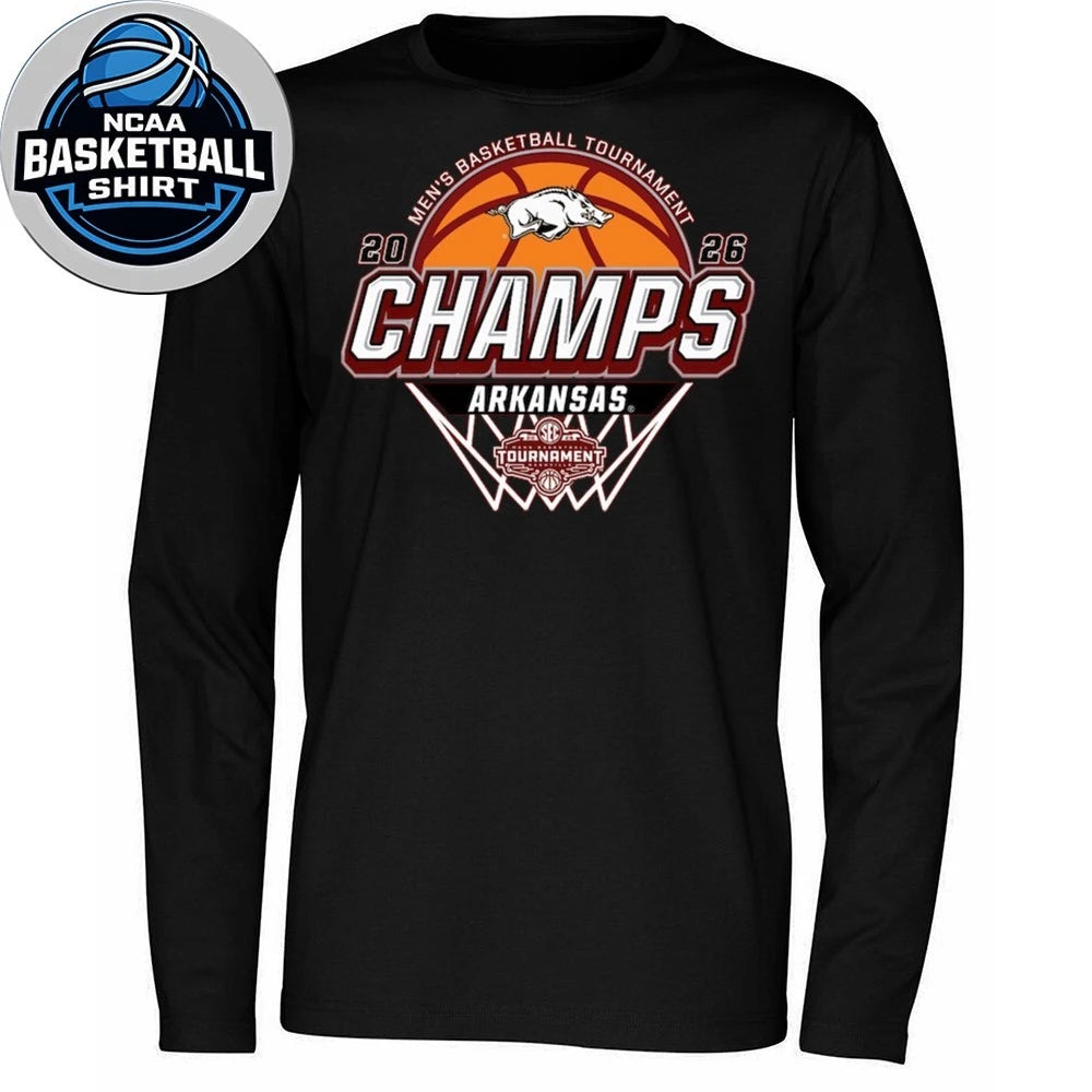 Men’s Basketball Tournament 2026 Champs Arkansas T-Shirt