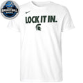 Michigan State Spartans Lock It In 2026 On-Court Bench Shirt