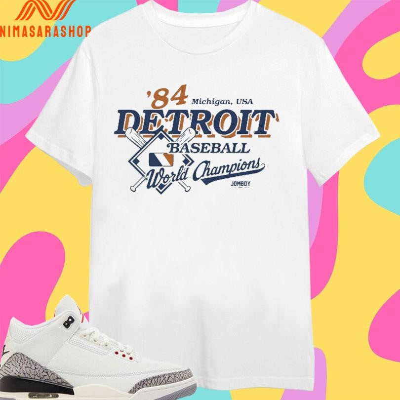 Michigan USA ’84 Detroit Baseball World Champions Shirts