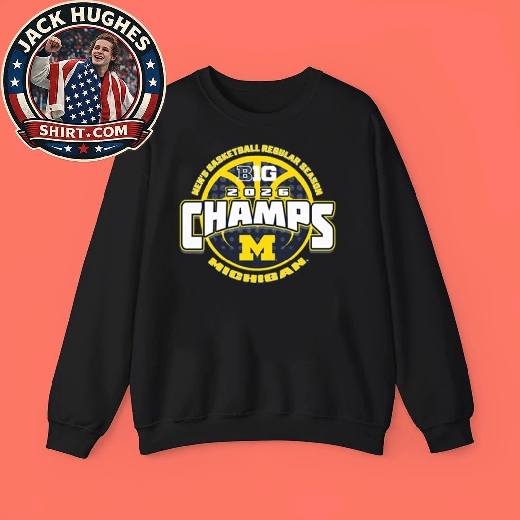 Michigan Wolverines Men’s Baseball Regular Season 2026 Champions Logo T-Shirt