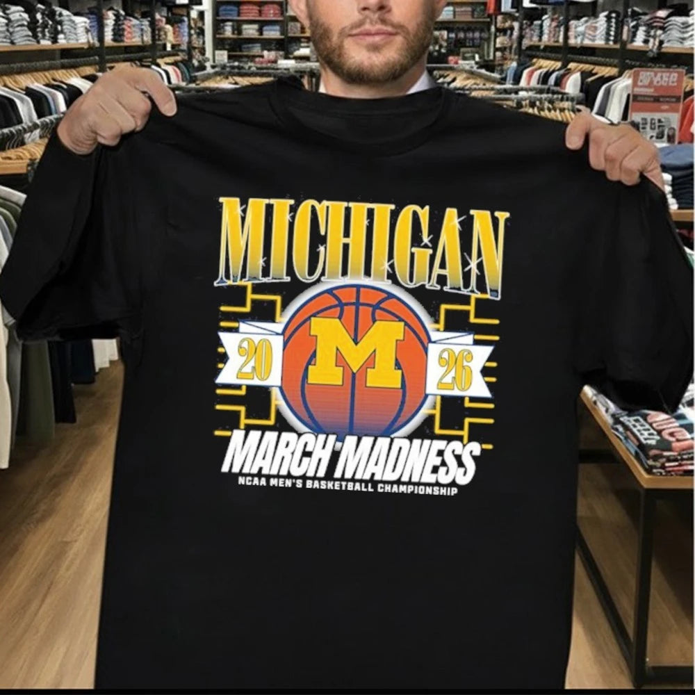 Michigan Wolverines Men’s Basketball 2026 March Madness Championship Shirt