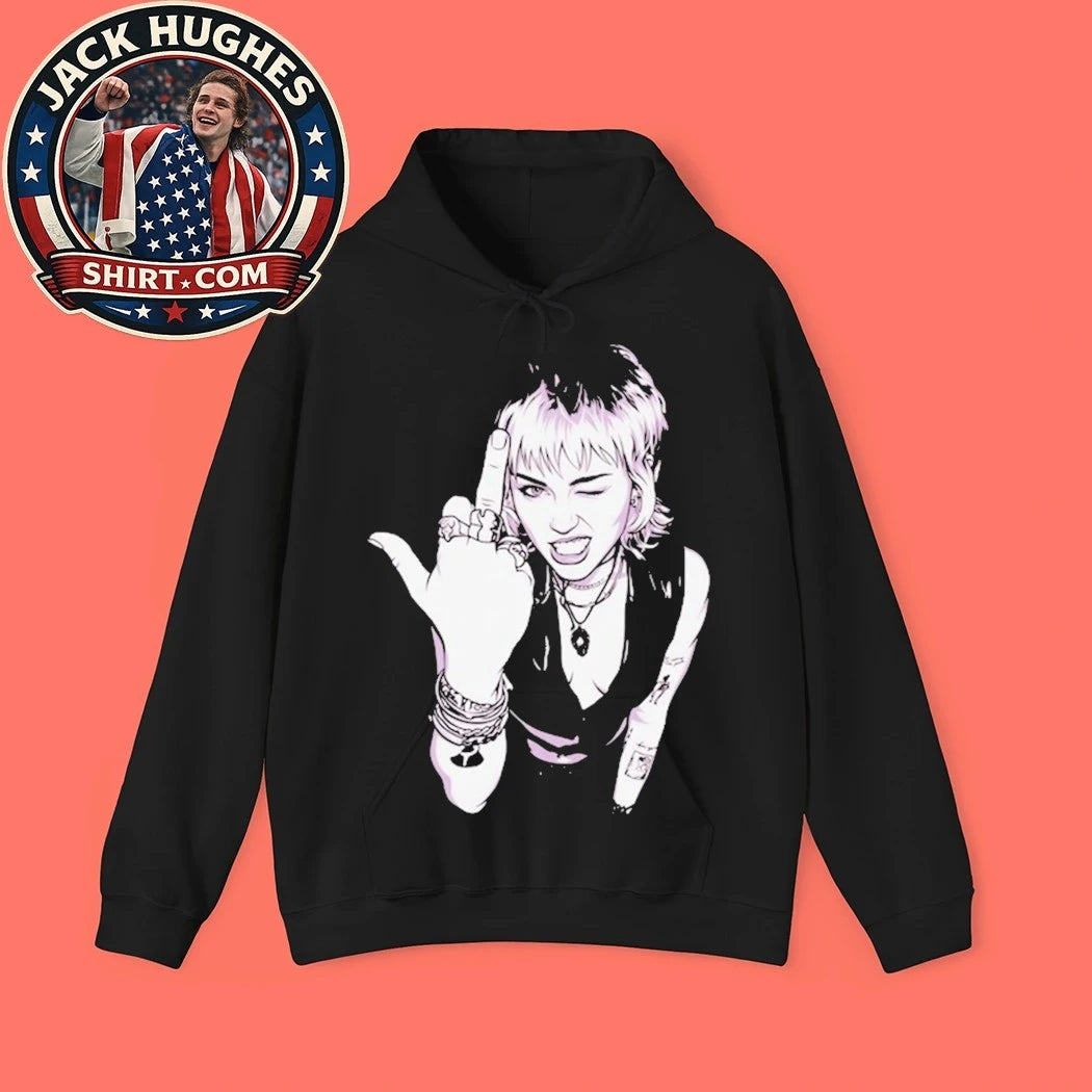 Miley Cyrus Middle Finger Vintage Women Shirt