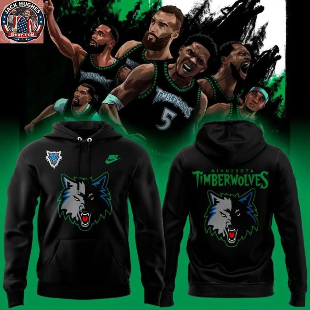 Minnesota Timberwolves Classic 2025-2026 Logo Two Sided Hoodie Shirt