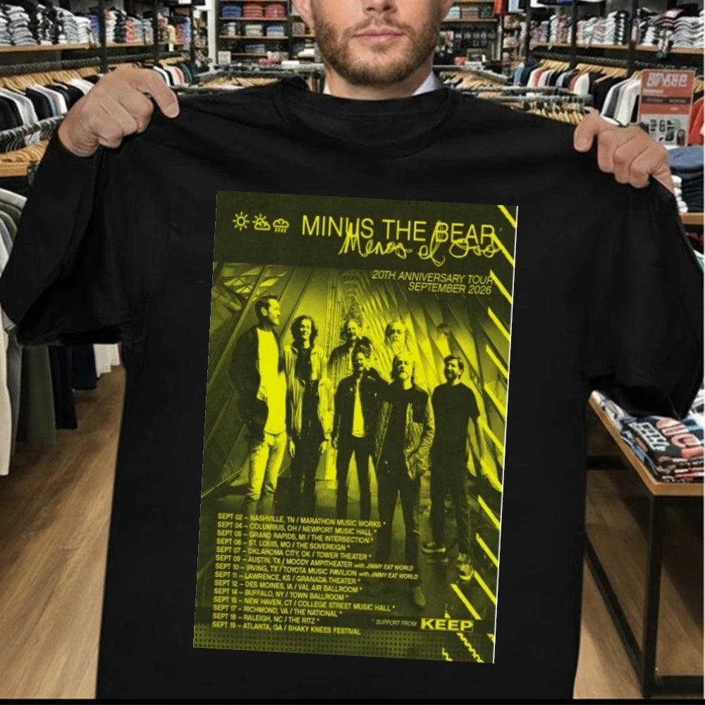 Minus the Bear Menos El Oso 20th Anniversary Tour September 2026 Poster Shirt