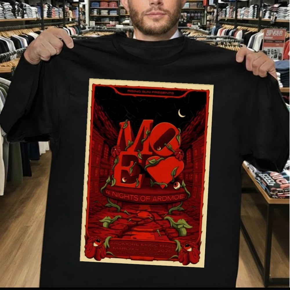 Moe. March 4-7 2026 Ardmore PA On Poster Shirt
