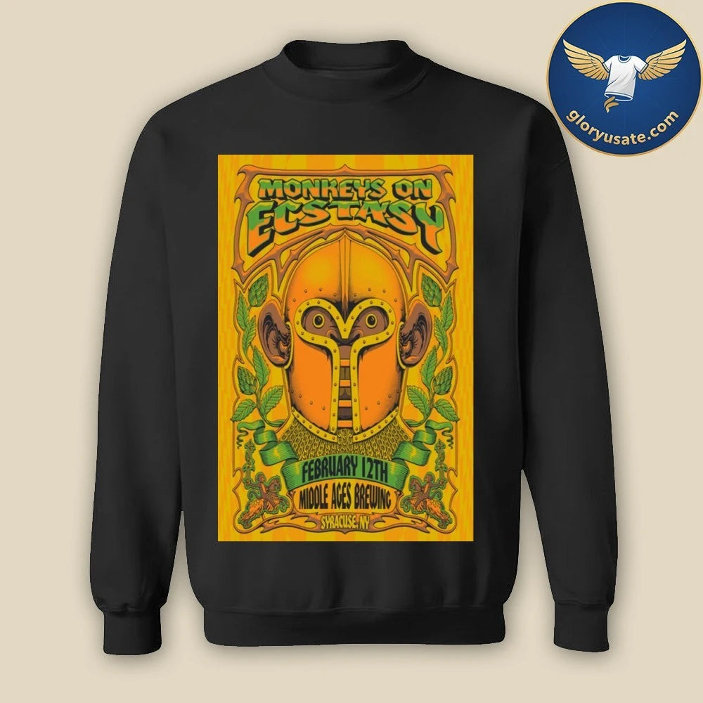 Moe. Monkeys On Ecstasy Feb 12 2026 Middle Ages Brewing Syracuse NY Poster Shirt