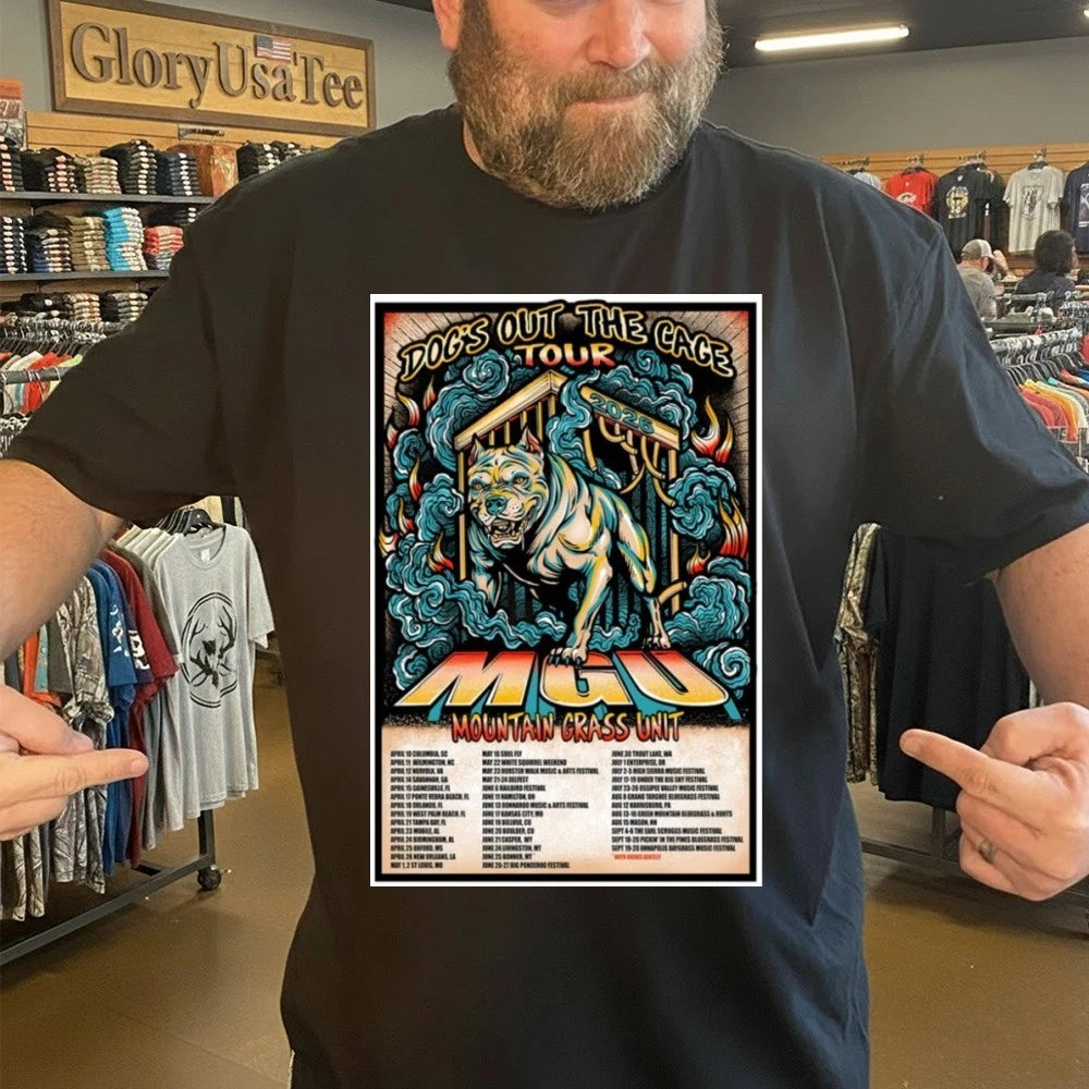 Mountain Grass Unit Dogs Out The Cage Tour 2026 Poster Shirt