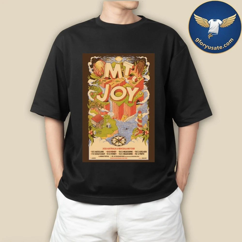 Mt. Joy 2026 Australia New Zealand Tour Poster Shirt