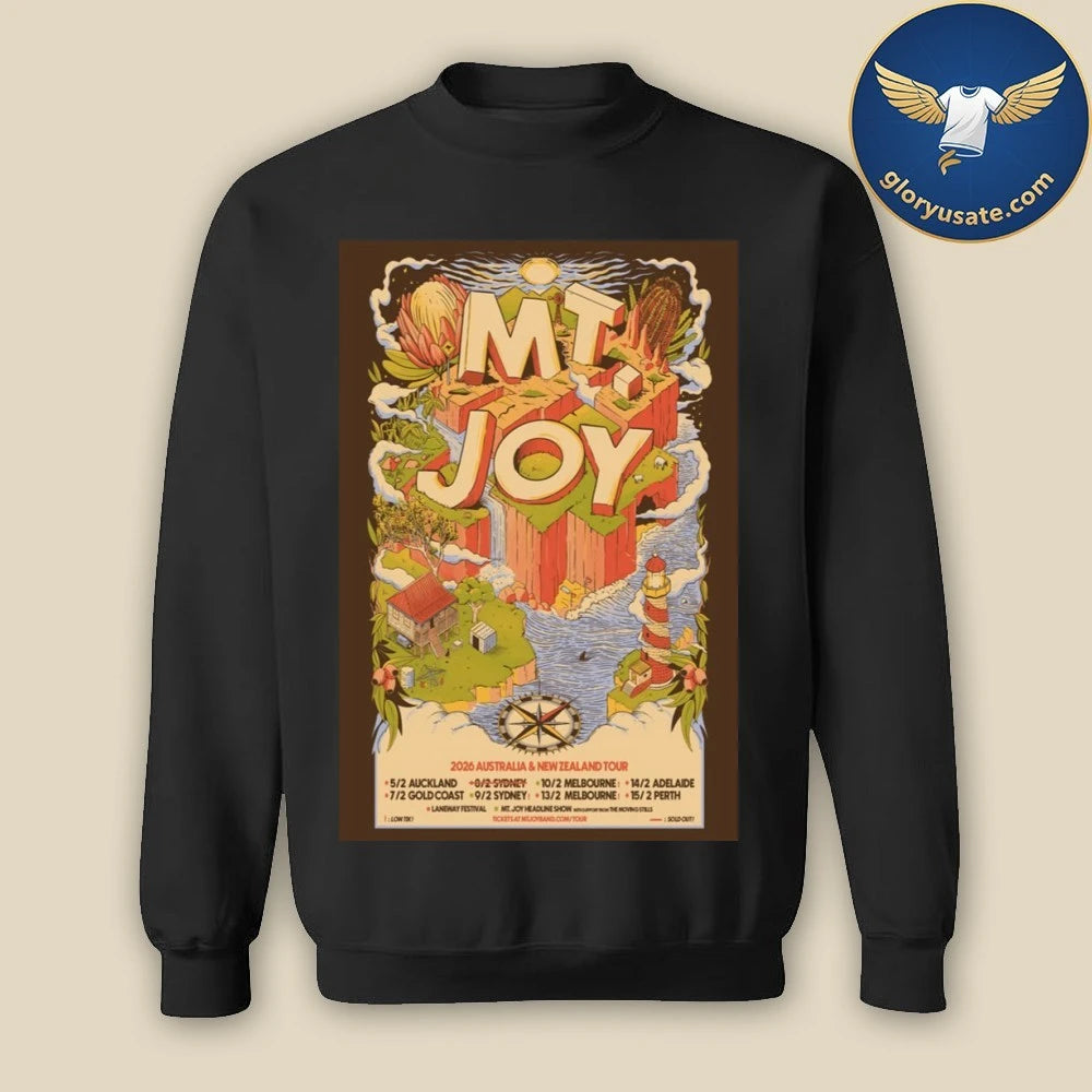 Mt. Joy 2026 Australia New Zealand Tour Poster Shirt