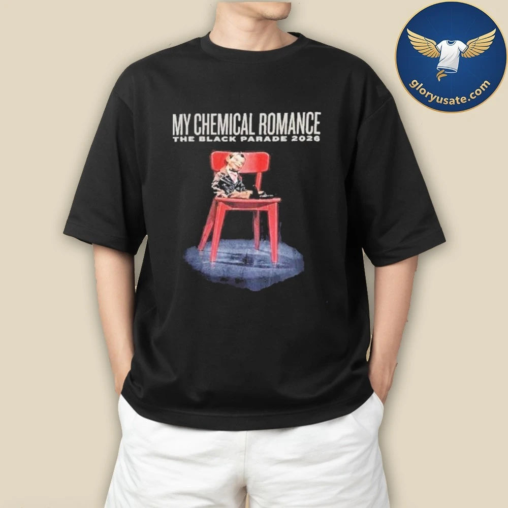 My Chemical Romance Merch Argentina Sourth America 2026 Tour At Estadio Huracan In Buenos Aires On February 1 2026 The Black Parade Shirt