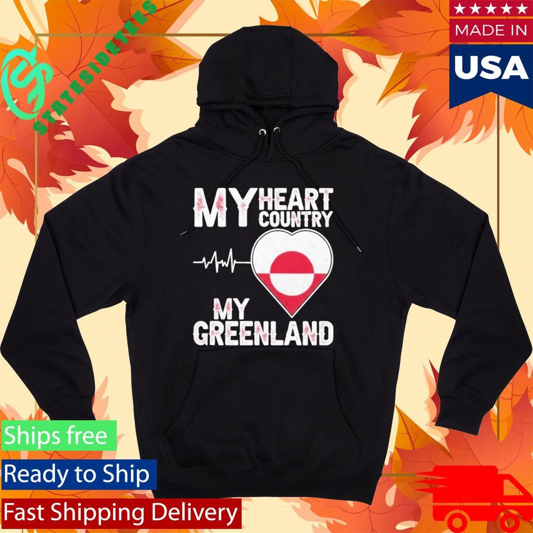 My Heart Country Heartbeat My Greenland Shirt