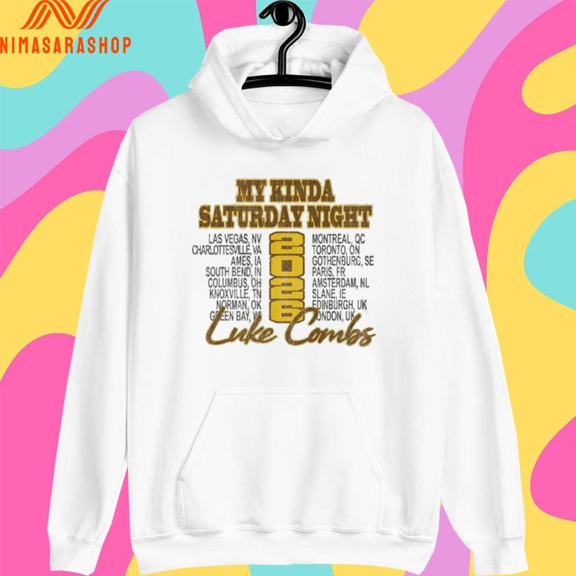 My Kinda Saturday Night Sideline Luke Combs Tour 2026 Shirts