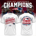 NE Patriots x 2025 AFC Conference Champions American Football Conference 2025-26 Logo Shirt
