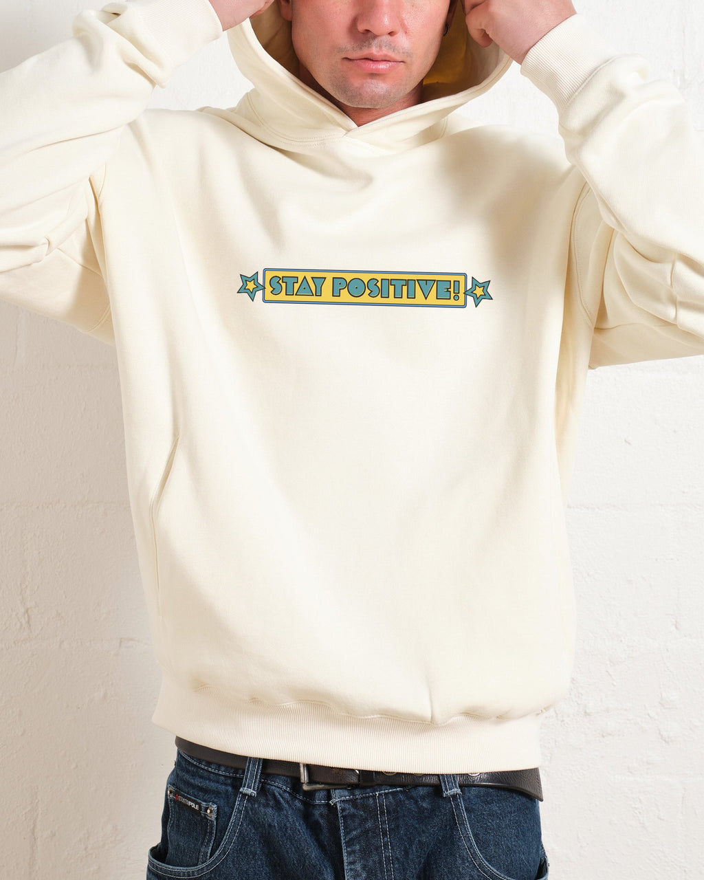Stay Positive Front and Back Hoodie