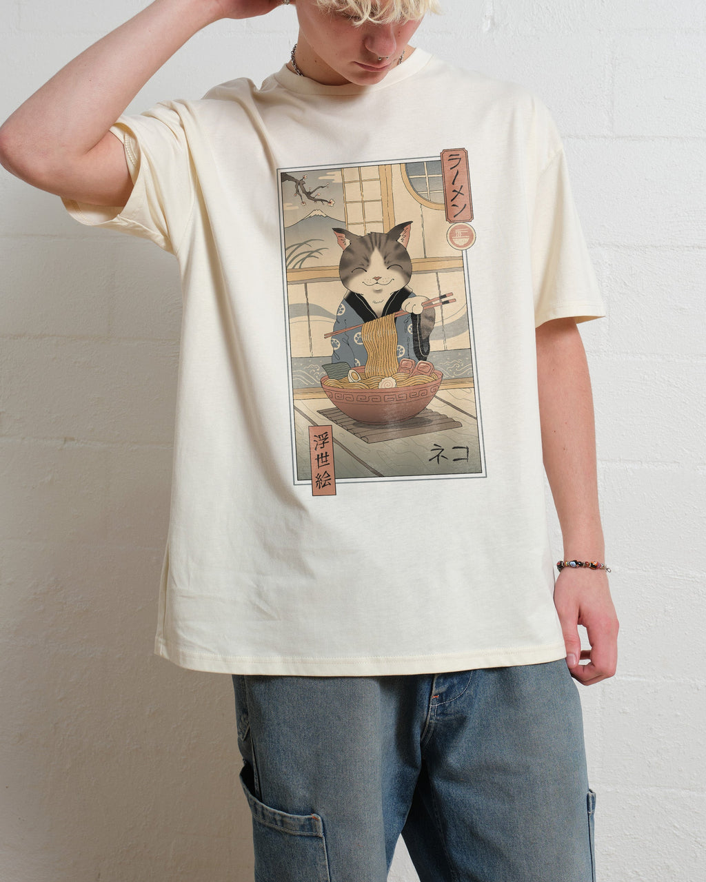 Neko Ramen Ukiyo-e T-Shirt