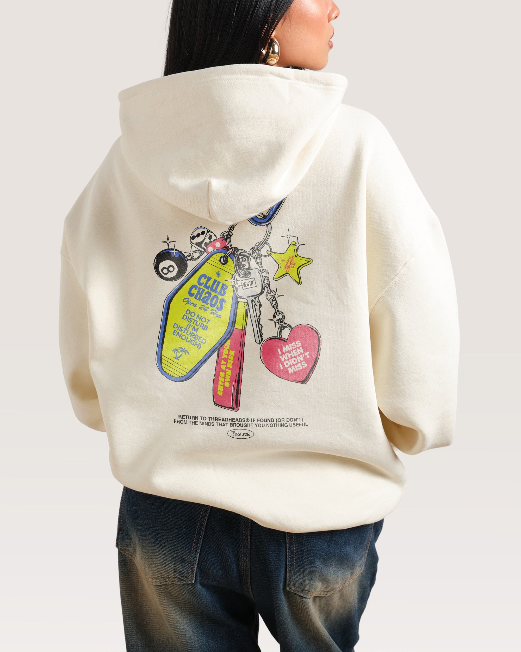 Club Chaos Key Chain Hoodie