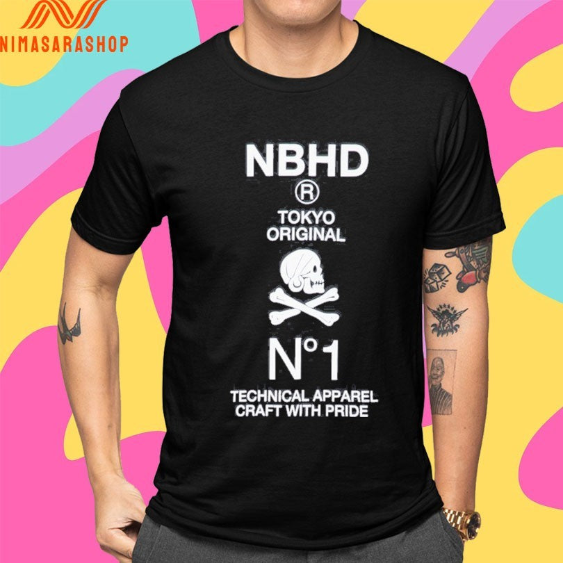 Nbhd R Tokyo Original N1 Technical Apparel Craft With Pride Skull Shirts