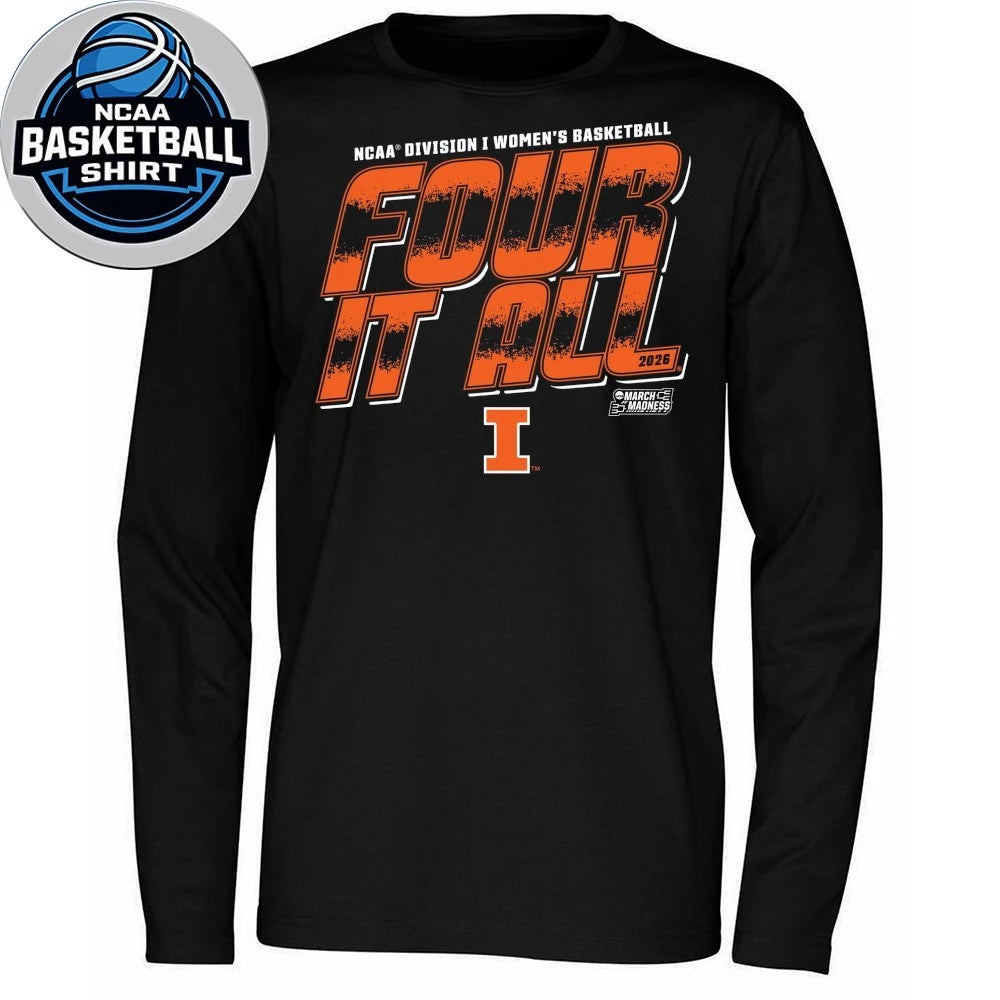 Ncaa Division I Women’s Basketball Four It All 2026 Logo T-Shirt