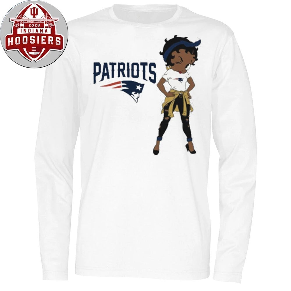 New England Football Girl – Patriot Way Pin-up Logo T-Shirt
