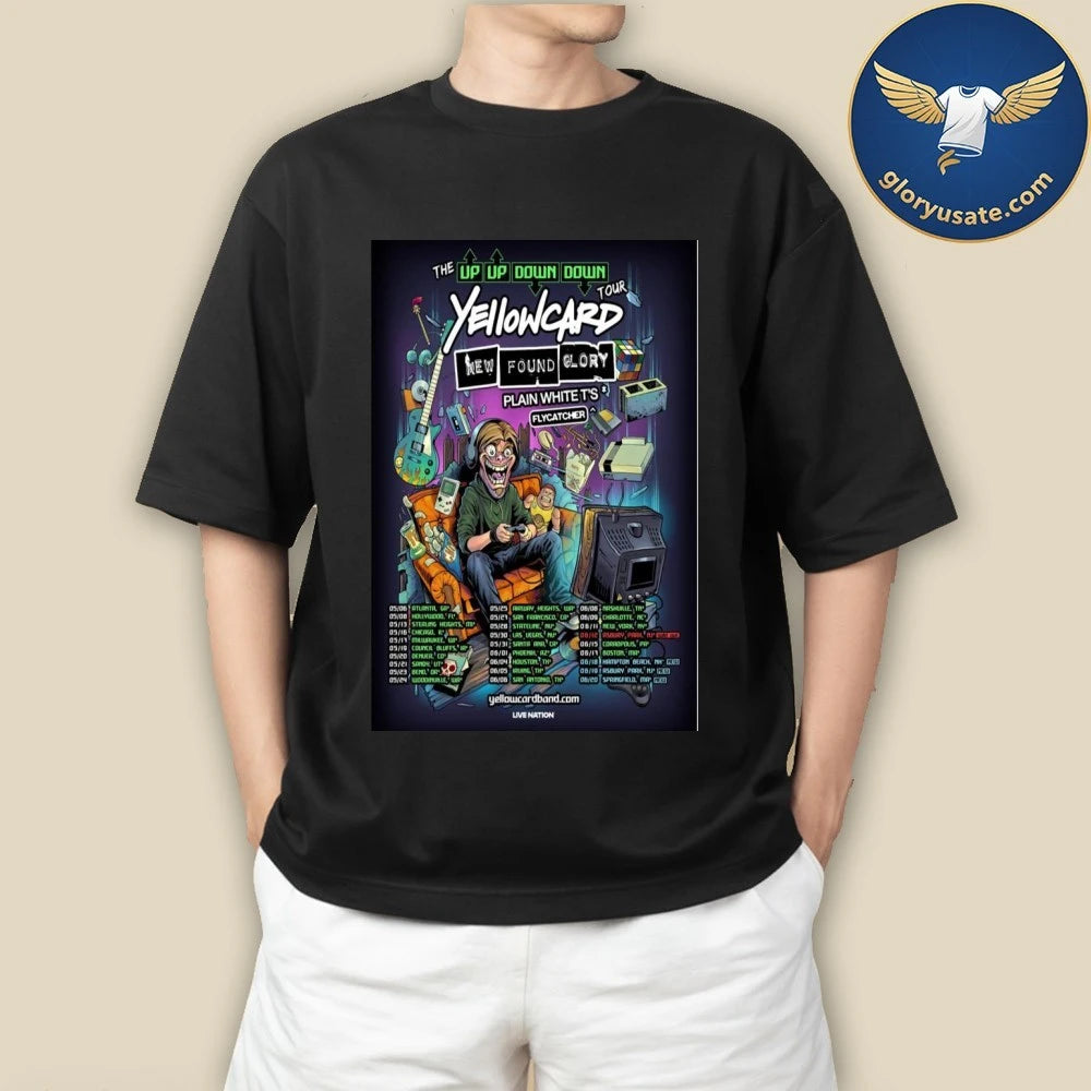 New Found Glory The Up Up Down Down Tour 2026 Poster Shirt