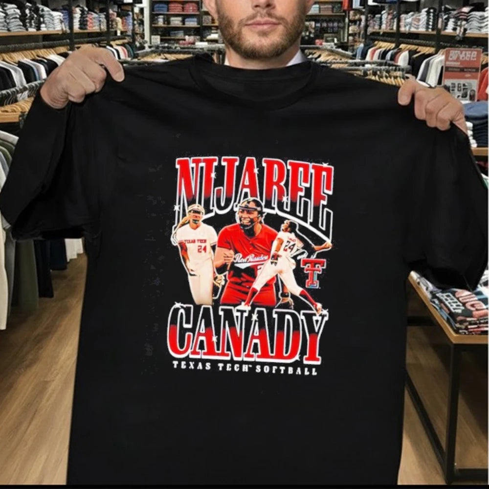 NiJaree Canady 24 Texas Tech Red Raiders softball graphic Shirt