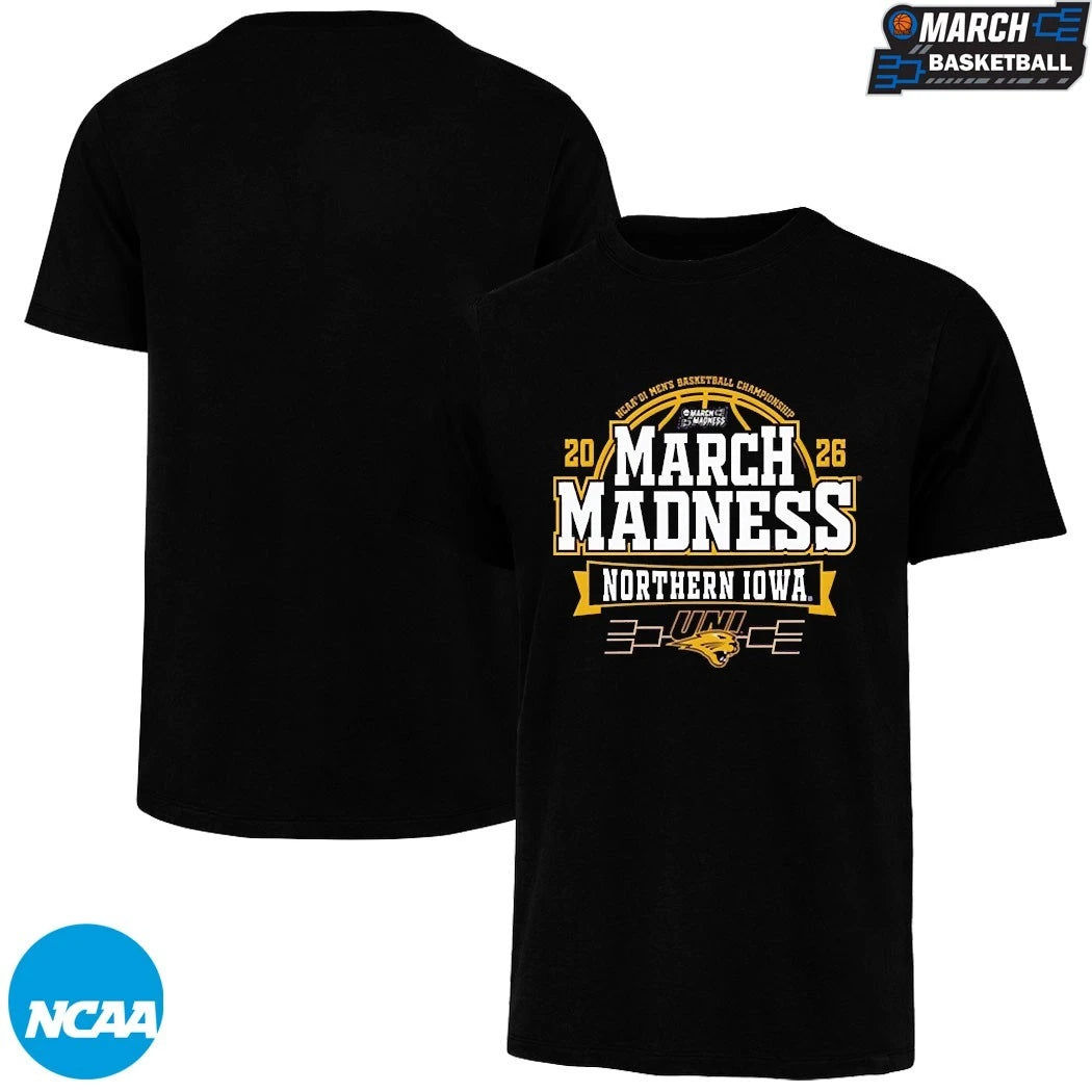 Northern Iowa Panthers 2026 NCAA Men’s Basketball March Madness Bound T-Shirts