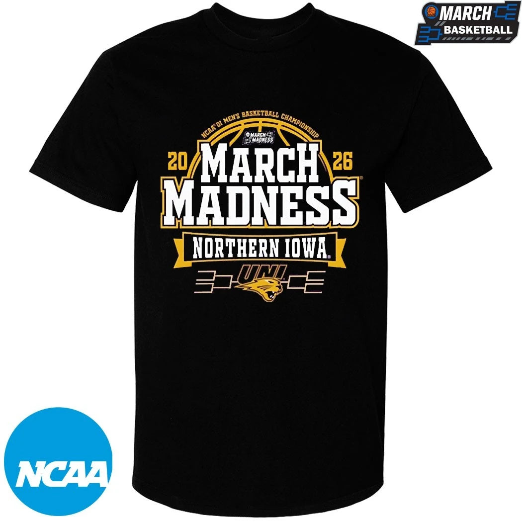 Northern Iowa Panthers 2026 NCAA Men’s Basketball March Madness Bound T-Shirts