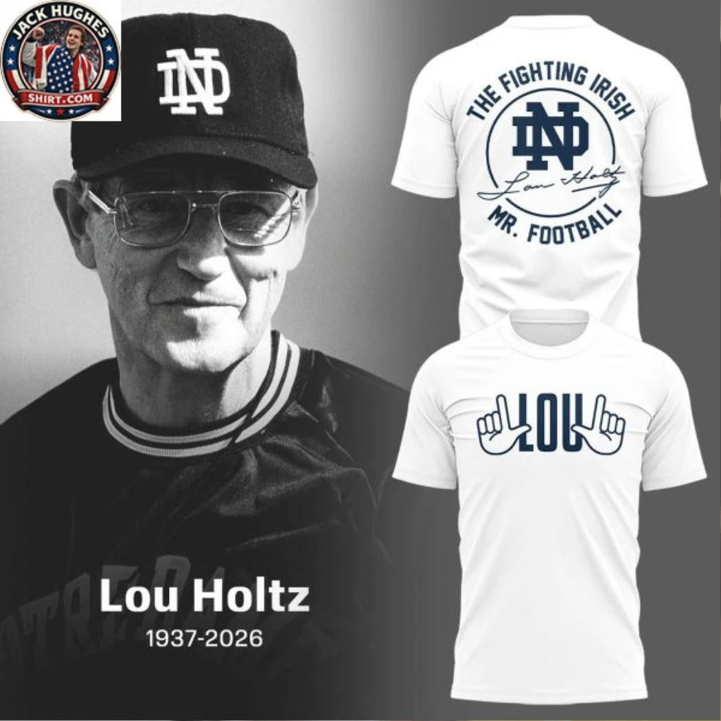 Notre Dame Fighting Irish Remembering The Life And Legacy Of Lou Holtz 1937-2026 Logo Two Sided Hoodie Shirt