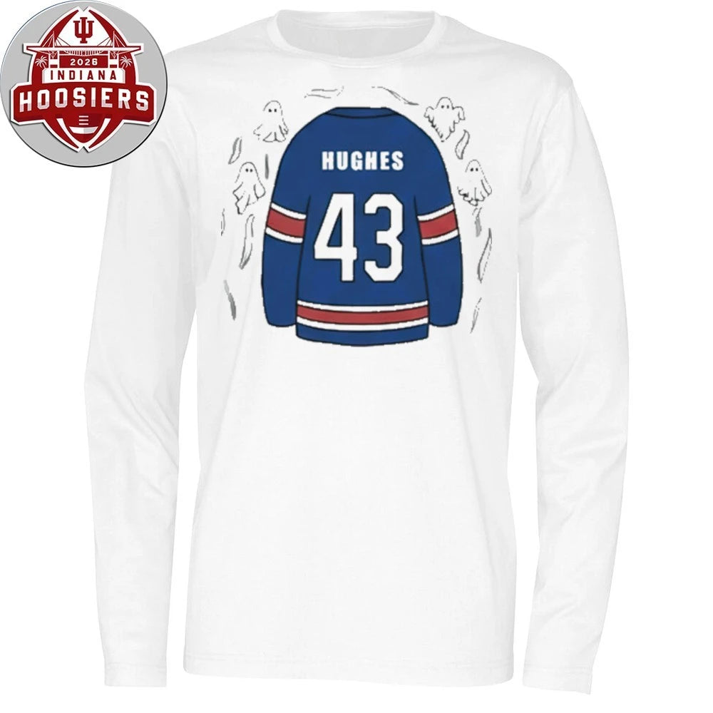 Number 43 Jack Hughes Golden Goal Quinn Hughes Seeing Ghosts T-Shirt