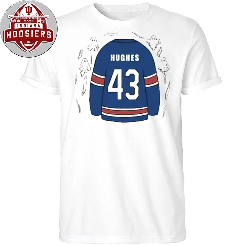 Number 43 Jack Hughes Golden Goal Quinn Hughes Seeing Ghosts T-Shirt