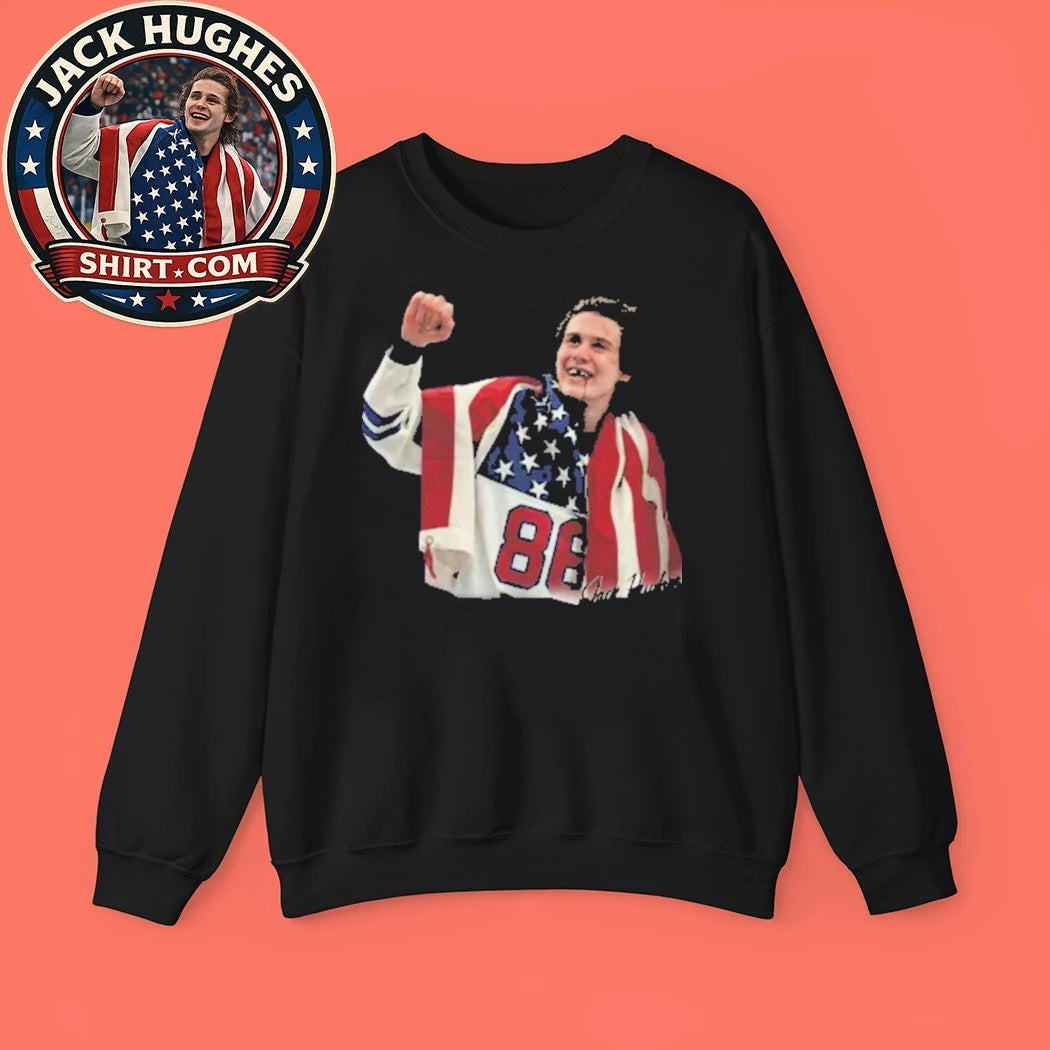 Number 86 Jack Hughes USA T-Shirt