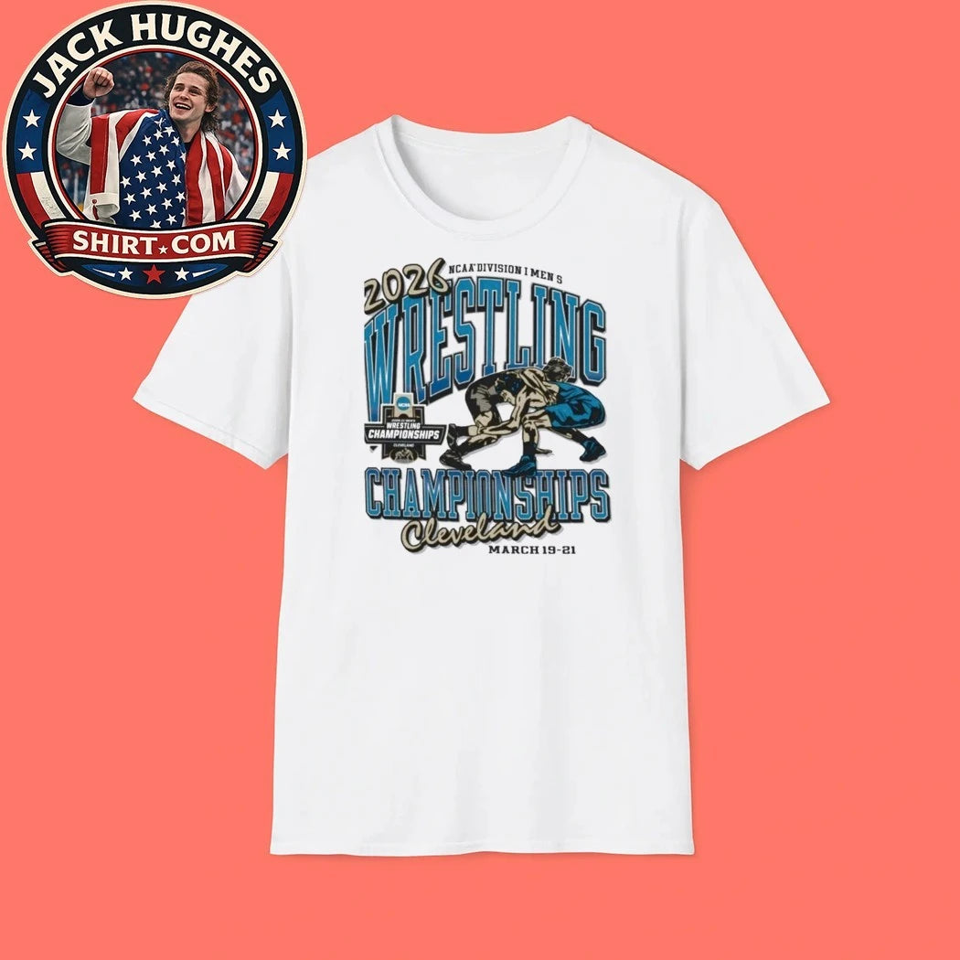 Official 2026 Ncaa Division I Mens Wrestling Championships Cleveland Gold Title Shirt